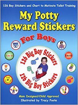 126 Boy Potty Training Stickers and Chart to Motivate Toilet Training