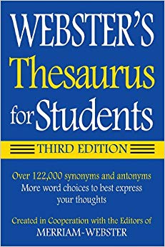 Webster's Thesaurus for Students, Third Edition