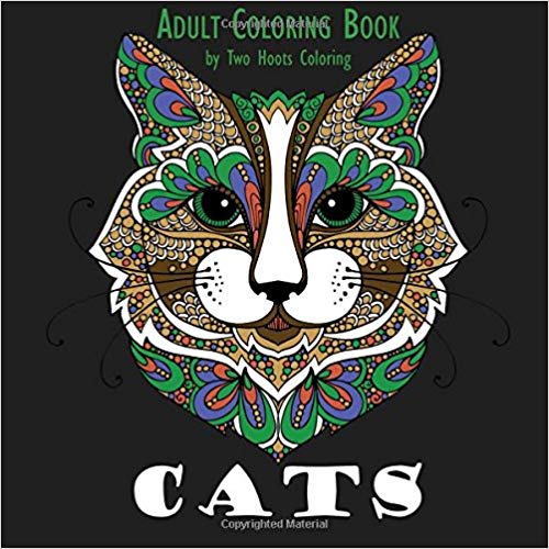 Adult Coloring Book: Cats