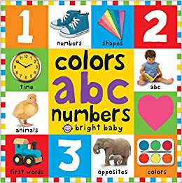 & numbers first words (First 100) - Bright Bbaby colors