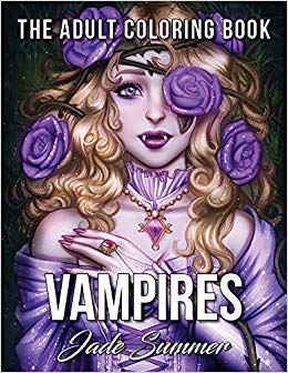 An Adult Coloring Book with Sexy Vampire Women - and Haunting Gothic Scenes for Relaxation
