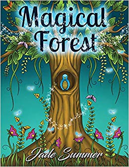 An Adult Coloring Book with Enchanted Forest Animals