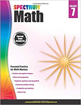 Spectrum Math Workbook, Grade 7