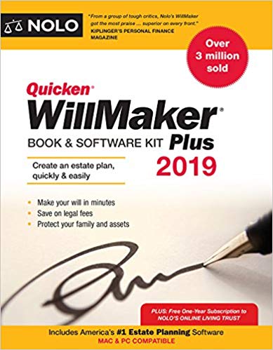 Quicken Willmaker Plus 2019 Edition - Book & Software Kit