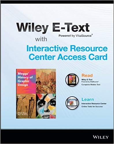 Fifth Edition Wiley E-Text Card and Interactive Resource Center Access Card