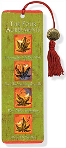 The Four Agreements Beaded Bookmark